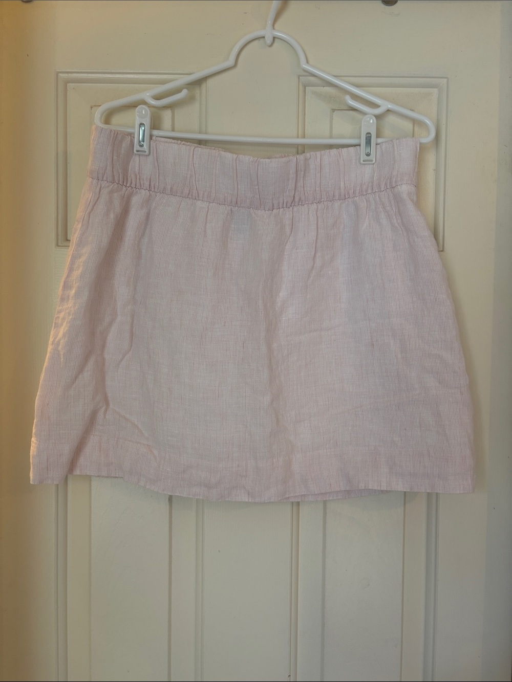 Tommy Hilfiger Pale Pink Linen Mini Skirt